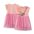 thumbnail image 2 of AJZIOJIRO Robe Princesse pour Filles, Robe en Tulle Simple et Douce pour Tout-Petits, Été, Délicatesse, Élégance, Décontractée, 2 of 9