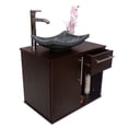 thumbnail image 3 of Gabinete para Baño con Puerta Y Cajón con Lavabo Y Monomando (WENGUE/Gris) DECOMOBIL GABINETE 08, 3 of 4