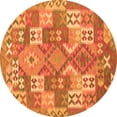 thumbnail image 1 of Ahgly Company Indoor Round Southwestern Orange Country Area Rugs, 6' Round, 1 of 1