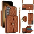 thumbnail image 1 of Samsung Galaxy S23+ Funda Protectora con Bloqueo para Billetera Funda con Tapa Magnética Bolsillo con Ranuras para Múltiples Tarjetas con Correa para el Hombro y Correa para la Muñeca Desmontables, 1 of 7