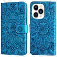 thumbnail image 1 of Funda tipo cartera GANGXUN para iPhone 14 Pro , diseño girasol, cuero PU, soporte, cierre magnético, tarjetero, 1 of 5