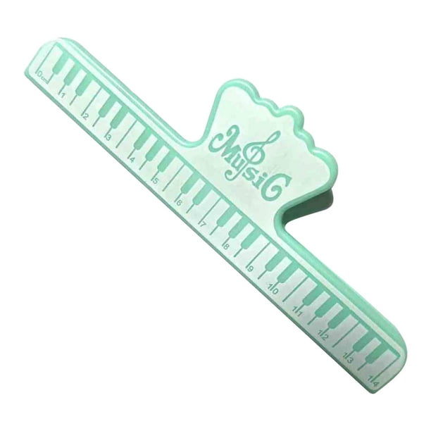 Fiudx Clip para Notas Musicales, Plástico Abs, Estable y Ligero, Fácil de Transportar, Ideal para Música de Piano, Archivos, Catálogos, Amantes de La Música y Clases de Música. Tamaño: 15 X 5 X 3 Cm.