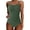 Glisme173-Army Green, variant on One Piece Swimsuit Women Summer Fashion One Suspender Waist Hollow Bathing Suits Solid Color Bikini Elegant Beachwear Dark Blue