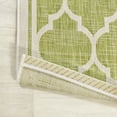 thumbnail image 6 of JONATHAN Y SANTA MONICA 2 x 10 Runner Rug, Trebol Moroccan Trellis Textured Weave - Green/Cream, SMB109G-210, 6 of 9