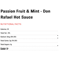 thumbnail image 4 of Don Rafael Artisan Passion Fruit and Mint, 5 oz, Hot Sauces, Glass Bottle, Non Allergen, 4 of 5