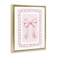 thumbnail image 3 of Stupell Industries Coquette Keepsake Ribbon Gold Framed Floater Canvas Wall Art design by Yvette St. Amant, 31 x 25, 3 of 9
