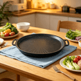 thumbnail image 7 of ACDANC 2026 New Griddle Pan Grill Pan for Stove,Round Bbq Griddle Pan with Hangable Handles,Portable Bbq Grill Flat Pans 12" Cast Iron Griddles 2-In-1 Grill Plate Skillet for Stove,Grill Accessories, 7 of 7