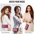 thumbnail image 5 of Crossbody for Samsung Galaxy A37 A57 Case Wallet【RFID Blocking】with 10-Card Holder Zipper Bills Slot, Soft PU Leather Magnetic Flip Wristlet Shoulder Strap Wallet Case for Women, 5 of 13