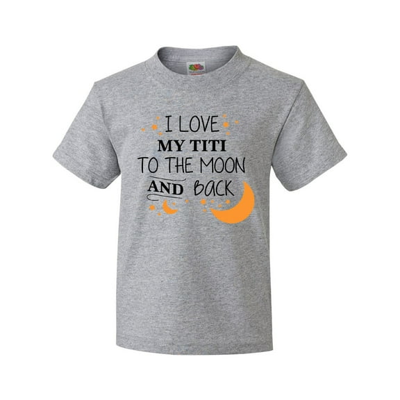 Inktastic I Love My Titi To The Moon and Back Youth T-Shirt