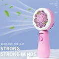 thumbnail image 2 of EUDIDV Handheld Mini Fan 2023 New Handheld Fan USB Small Fan Portable Desktop With Built-in Night Light Including USB Data Cable Rechargeable Handheld Fan, 2 of 4