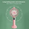 thumbnail image 4 of Mini Ventilador USB Spray Fan Desktop Phone Holder 5000mAh Handheld Air Cooling Pink Likrtyny Para estrenar, 4 of 7