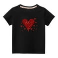 thumbnail image 2 of LSLJS T-Shirts à Manches Courtes pour Enfants Garçons Filles en Coton Imprimé Saint-Valentin Col Rond Cadeaux pour Enfants, 2 of 4