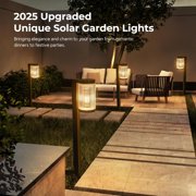 4 Pack Solar Pathway Lights, Solar Lights Outdoor Waterproof for for Yard, Landscape, Path, Walkway