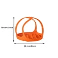 thumbnail image 4 of Silicone Steamer Basket For Rack Lifter With Handles Home Sling, 4 of 5