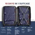 thumbnail image 3 of Extra Large Compression Packing Cube 6 Piece Set for Travel and Check Luggage by TRIPPED Travel Gear (Navy), 3 of 9