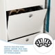thumbnail image 5 of 2uds Zapatos Cajón Gabinete Bisagras 3 Capas Acero Muebles Bisagra Abatible Placa Marco Giratorio Estante Reemplazo Accesorios para Hogar, Negro, 5 of 7
