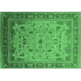 thumbnail image 1 of Ahgly Company Indoor Rectangle Oriental Emerald Green Traditional Area Rugs, 7' x 10', 1 of 4