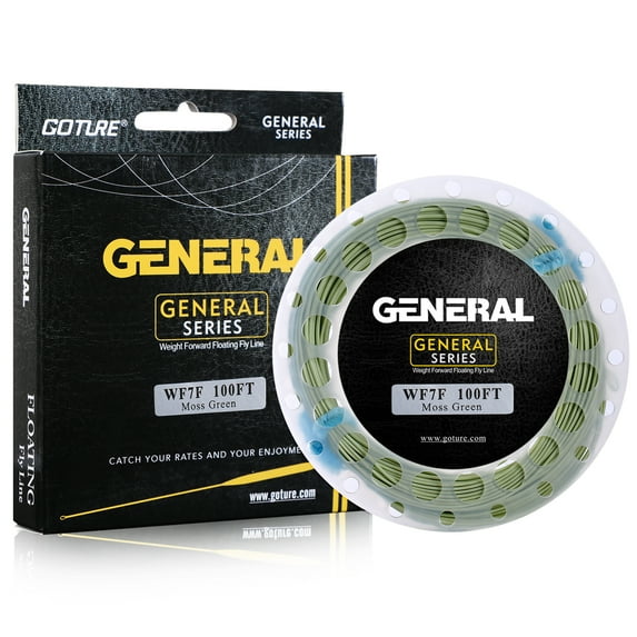 Goture flying line floating WF 100FT (about 30.5m) 3F~8F 5 colors fishing stream weight FORD with welding ring