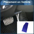 thumbnail image 3 of Cubierta de Pedales de Reposapiés Automático/Manual 1 Pcs para Toyota RAV4 2019-2024 Aleación de Aluminio Azul, 3 of 6