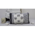 thumbnail image 3 of 14"x24" Melange Striped Throw Pillow with Large Poms and Tassels, 3 of 3