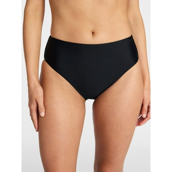 Time and Tru Women's and Women's Plus Mid Rise Bikini Bottoms, Sizes XS-3X
