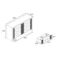 thumbnail image 4 of Elsie Washed Gray Wood 6 Drawer Bedroom Dresser, 4 of 6