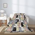 thumbnail image 2 of Throw Blanket for Couch, Classic Cute Cartoon Cat_A Super Soft Fuzzy Comfy Warm Throw Blanket, Cuteness Lightweight Cozy Plush Flannel Blanket & Throws for Sofa and Bed All Season, 2 of 5