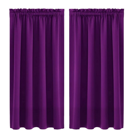 WNFJR Blackout Curtains Room Darkening Thermal Insulated Bedroom Curtains Window Curtain Panels, Rod Pocket Drapes