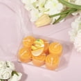 thumbnail image 3 of Leojiow Floral Scent Votive Candles 6Pcs Valentine'S Day And Holiday Birthday Decorationfor The Home Votive Candles 1.4Inch Diameter Wax Candles For Christmas Valentine'S Day Wedding Party Orange, 3 of 4