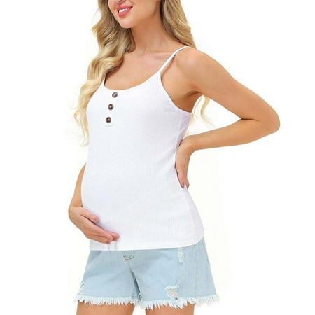 

EQWLJWE Pregnant Women Clothes Pure Color Blouse Maternity Sling Top Maternity Long Sleeve Tops Holiday Clearance