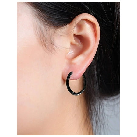 Fashion Stainless Steel Fake Piercing Nose Rings Hoop (Best Nose Piercing Cleaning Solution)