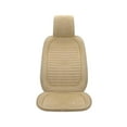 thumbnail image 2 of AuroraX Winter High Back Car Seat Cushion Beige Comfort Thick Warm Short Plush Seat Cushion for Car Pad for Pressure Relief, 2 of 3