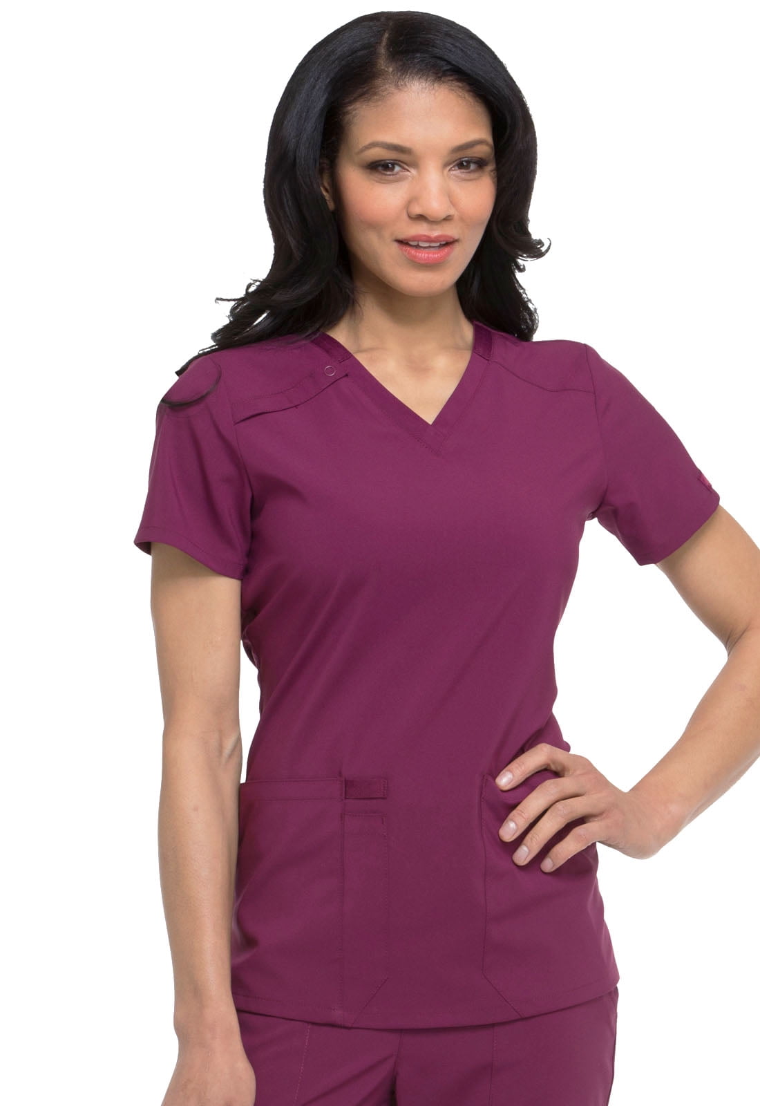 Dickies Dickies EDS Essentials Scrubs Top for Women VNeck Plus Size