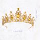 thumbnail image 4 of Mujeres Faux Crystal Queen Crowns Tiara, Princess Rhinestone Tiaras, Novia Boda Fiesta de cumpleaños Cosplay Accesorios para el cabello, Gold Tone Champagne, 4 of 7