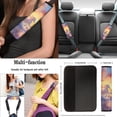 thumbnail image 5 of Uorisanigo 10 Pack Running White Horse Cars Accessories Set with Auto Seat Cover Car Steering Wheel Cover and Seat Belt Pad Cover Water Cup Pad Soft Breathable Auto Interior for Car SUV, 5 of 7