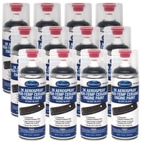 Eastwood 2K Aerospray High Temperature Ceramic Engine Gloss Black Paint 12 oz 12 Pack