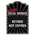 thumbnail image 1 of SignMission Social P-1014-RET--Worker 10 x 14 Po Signe en Plastique - Travailleur Social à la Retraite, 1 of 1
