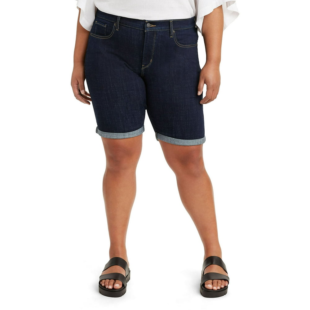 Levi's bermuda shorts black Clearance