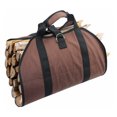 thumbnail image 1 of Bolsa de lona para leña para chimenea, Bolsa de almacenamiento para transporte de leña, Cestas para leña, Cestas para calefacción de leña, Lona sólida impermeable, Porta leña con asas para estufa de, 1 of 5