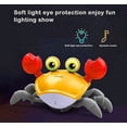 thumbnail image 3 of Musical Crawling Crab Toy for Babies, Movable Crab Toy for Toddlers, Crawling Crab Toys with Light, Automatically Avoid Obstacles, Interactive Baby Learning Toy, 3 of 5