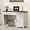 Black, variant on Farmhouse 47" Executive Desk, Computer Desk with Drawers and Storage Cabinet, Workstation Computer Desk for Home Office and Study(Black