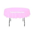 thumbnail image 1 of 10 Pack 70" Inch round Polyester Tablecloth 24 COLOR Table Cover Wedding Banquet", (Color: Light Pink), 1 of 1