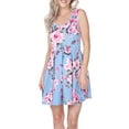 thumbnail image 3 of Women's Flower Print Fit and Flare Dress, 3 of 4