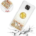 thumbnail image 5 of case for Motorola Moto G Power 2021 Case,Creativity Clear Quicksand Glitter Flowing Liquid Floating Soft TPU Case w/Stand Bling Diamond Sparkle Phone Cover for Motorola Moto G Power 2021  Gold, 5 of 14