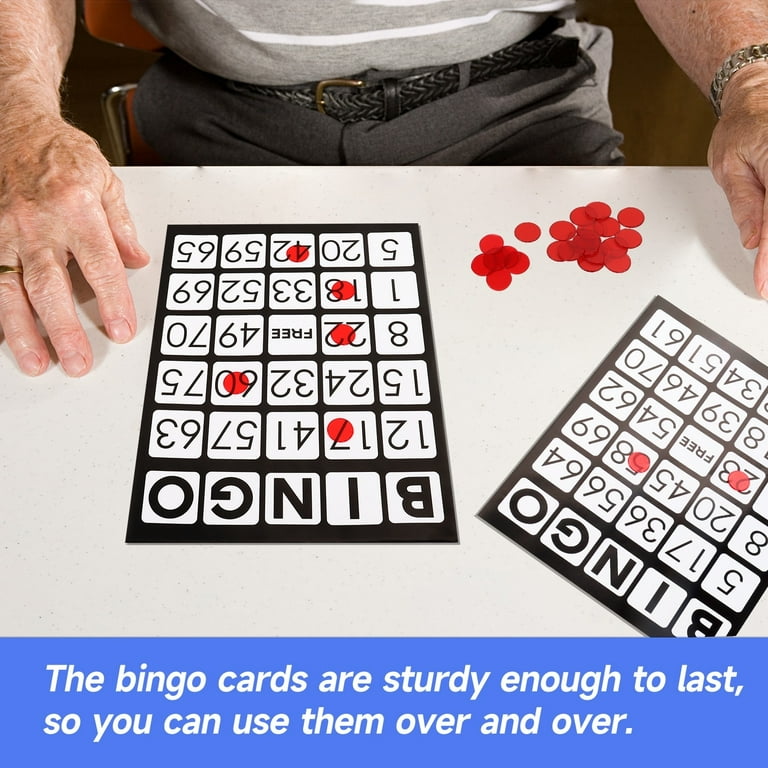 GSE Games & Sports Expert 100-Pack Jumbo Bingo Cards with Large