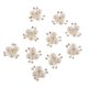 thumbnail image 5 of Un Paquete De 10 Piezas De Accesorios De Botón De Flor De Cristal De Joyería De De Imitación, Decoración De Boda DIY, Accesorios Para El Cab Moonlight Silver Macarena Botones de perlas Flatback, 5 of 8