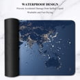 thumbnail image 5 of Extended Gaming Mouse Pad (31.5x11.8 in), Large Non-Slip Rubber Base Mousepad, Keyboard Mouse Mat Desk Pad for Work, Game - World Map Illustration Night, 5 of 6