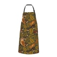 thumbnail image 2 of Picia Autumn Leaves Owl Squirrel Waterproof Apron for Unisex Adult - Adjustable Bib Apron with Pockets, Ideal for Cooking, Gardening, Painting, and Household Chores, 2 of 9