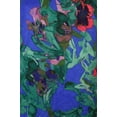 thumbnail image 3 of Rachel Roy Womens Floral Knit Blouse, Blue, X-Small, 3 of 3