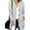 White, variant on Patlollav Winter Womens Casual Solid Outfits Chunky Knit Open Front Sweaters Long Sleeve Button Cardigan Outerwear Coats with Pocket